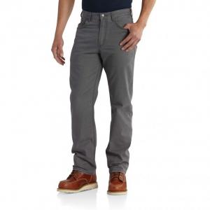 Carhartt Rugged Flex Rigby Five Pocket Jean for Mens, Gravel, 30/32, 102517-039-32-30