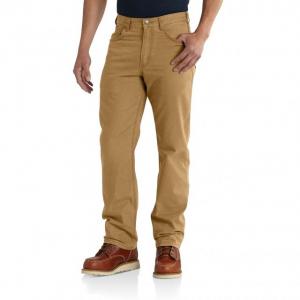 Carhartt Rugged Flex Rigby Five Pocket Jean for Mens, Hickory, 36/30, 102517-918-30-36
