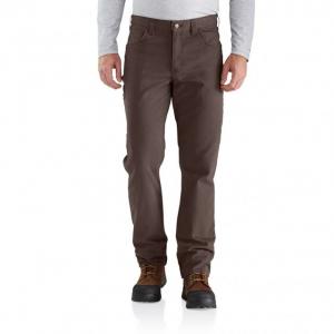 Carhartt Rugged Flex Rigby Five Pocket Jean for Mens, Dark Coffee, 36/36, 102517-909-36-36