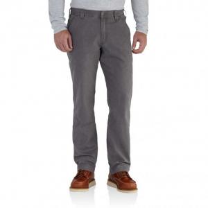 Carhartt Rugged Flex Rigby Dungaree for Mens, Gravel, 33/28, 102291-039-28-33