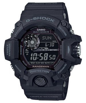 G-Shock Tactical Rangeman Solar Powered Atomic Timekeeping Watch Black Out GW9400-1B GW9400-1B