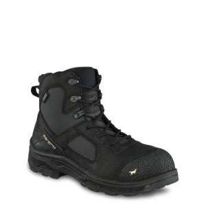 Irish Setter Kasota 83642 Mens Boot w/ Safety Toe, 6 in Height, Waterproof, Leather, EE Extra Wide Width, Black, 11.5, 83642E2115