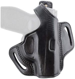 Texas 1836 Standoff - Thumb Break OWB Holster, Left Hand, Glock 43, With No Attachment, Black, TX-BH1-356