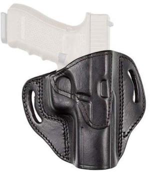 Texas 1836 Cannon - Open Top OWB Holster, Left Hand, Glock 43, With No Attachment, Black, TX-BH3-356