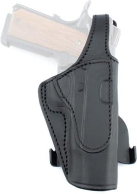 Texas 1836 PD1 - Rotating Thumb Release OWB Paddle Holster, Right Hand, 1911 Compact 3in Hammer Down, With No Attachment, Black, TX-PD1-205 TXPD1205