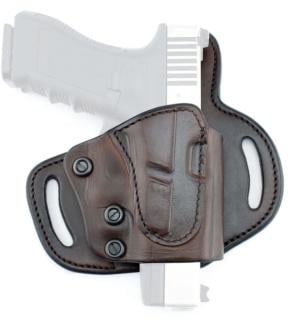 Tagua Gunleather Quick Draw Leather Belt Holster, Most 9mm /.40 /.45 Double Stack 3.9in, Glock 19 /Sig Sauer P320/X Compact, Right Hand, Brown, TX-LOCK-R-QD-522 TXLOCKRQD522