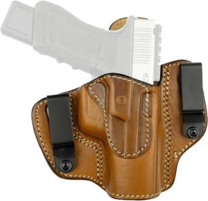 Tagua Gunleather Elite Dch IWB/OWB Leather Holster, Glock 19-23-32. Similar Frames, Brown, TX-ELITE-DCH-312