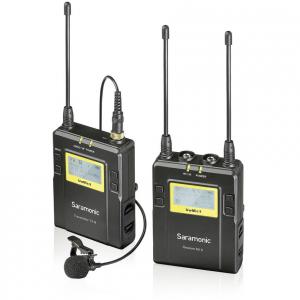 Saramonic UWMIC9 RX9 + TX9 96-Channel Digital UHF Wireless Lavalier Mic System RX9+TX9