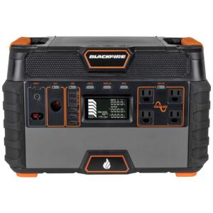 Blackfire-Klein Outdoors Portable Power Station 1500W, Black/Orange, PAC1000 PAC1000