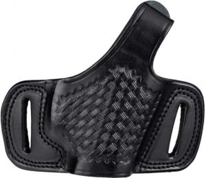 Cebeci Arms Leather Half Pancake Holster B.Weave, Glock 29/Glock 30, Right, Basketweave, Black, 20955RB23