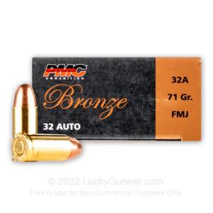 32 ACP - 71 Grain FMJ - PMC - 1000 Rounds 