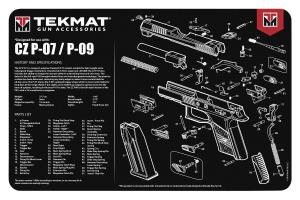 TekMat Original Cleaning Mat 11x17" with CZ P-07 / P-09 Diagram 912409970732
