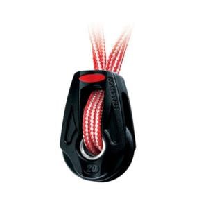 Ronstan Series 20 Ball Bearing Orbit Block - Single - Dyneema Lashing - Becket Option, RF25109 RF25109