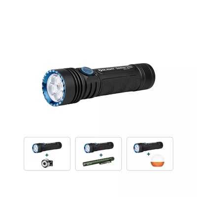 Seeker 3 Pro 4200 Lumen Bright Flashlight Bundle - Various combos from $104.96 (Free S/H over $49)