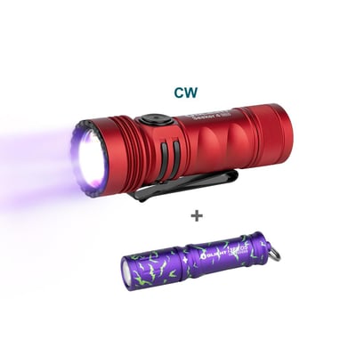 Olight Seeker 4 Mini White and UV LED Flashlight Bundle - $56.99 (Free S/H over $49)