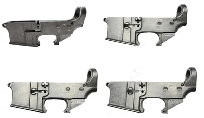 AR15 80% Aluminum Lower W Russian, Picto, Pew and Bland/Hot/Spicy Selector Marks Raw - $45.99