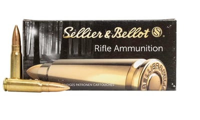 Sellier And Bellot 7.62x39mm 124 gr FMJ Rifle Ammo 20 Rounds - $10.29 (Free S/H on Firearms)