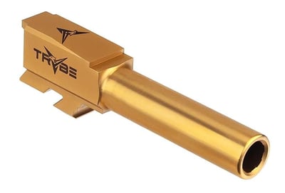 TRYBE Defense Glock 43/43X Match Grade Non-Threaded Pistol Barrel Gold Tin - $36.49 (Free S/H over $49 + Get 2% back from your order in OP Bucks)
