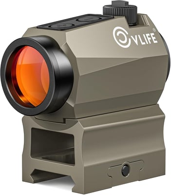 CVLIFE JackalHowl Red Dot Motion Awake 2 MOA IPX7 Waterproof & Fogproof, 50,000H Battery Life 1x20mm for 21mm Picatinny Rail, Absolute Co-Witness - $46.23 w/code "3N9W7SFH" + $10 Prime discount + FREE Shipping