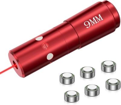 MidTen Bore Sighting Laser 223 5.56mm/ 9mm/12 Gauge with Extra Batteries - $9.51 w/code "O8GMQY2C" + FREE Shipping
