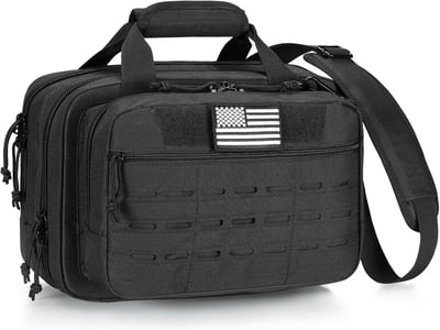 CVLIFE Tactical Gun Range Bag Lockable 3 Compartments - $26.99 w/code "P65I29KJ" + FREE Shipping