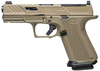 Shadow Systems CA Compliant MR920 Elite 4" 9mm Semi Auto Pistol 10+1 Rounds FDE - $989 (FREE Shipping over $50)