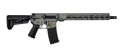 Shark Coast Tactical Liberty AR Patina 5.56mm 16" BBL 30rd AR-15 Rifle, 15" MLOK, Distressed Cerakote - $936.59
