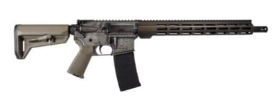 Shark Coast Tactical Viking AR-15 Rifle 5.56 NATO 16" Barrel 30rd Nickel Battleworn Engraved - $649.99 
