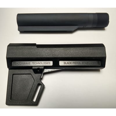 Kak Shockwave 2.0 Blade and Tube (Adjustable AR15 Pistol Stabilizer) - Black - $74.99 + Free Shipping