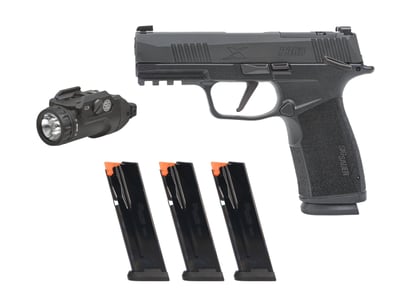 Sig P365 XMacro TacPac 9mm 3.7" Barrel 17rds Optic Ready, 3 Extra Mags & Weapon Light - $701.99 + Free Shipping 