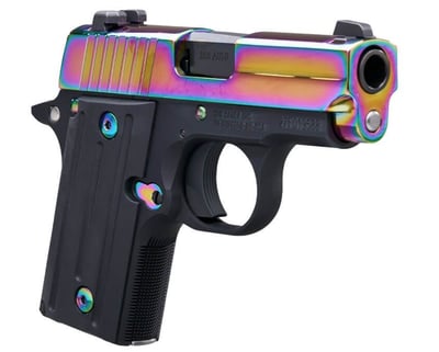 Sig Sauer P238 .380 ACP 3.7" 6rd Micro-Compact Semi-Auto Pistol, Titanium Rainbow - $599.00