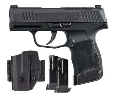 Sig Sauer P365 9mm (OR) 3.1" 12rd Semi-Auto Pistol TacPac w/ 3 Mags & Holster - $504.99 (Free S/H)