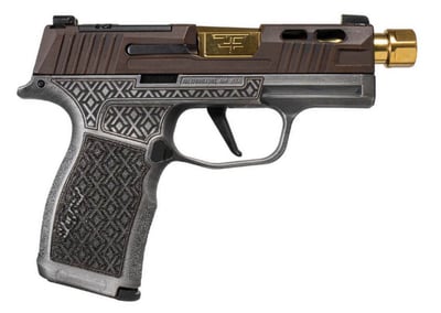Sig Sauer P365X Shark Coast Tactical Debacle 9mm 4.35" Threaded BBL 10RD Brown / Gray - $689.79 