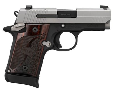 Sig Sauer P938 9mm 3" Barrel 6/7 Rnd Pistol, XRAY3 Sights, Two-Tone, Wood Grips - $699.99 + Free Shipping
