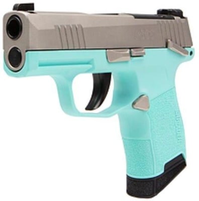 Sig Sauer P365 Stainless / Turquoise .380 ACP 3.1" Barrel 10-Rounds - $419.99 