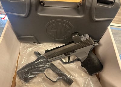 Sig Sauer P365X 9mm 3.1" Blk 12rd XRay w/Grey Romeo Zero – Used - $599.99 
