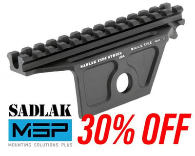 30% off Sadlak Industries M14/M1A Aluminum Scope Mount with check out code: 140012 - $112