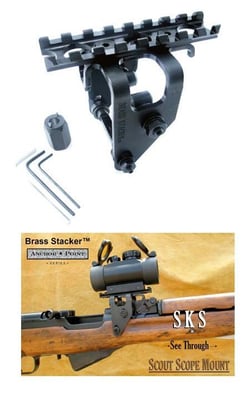 35% off SKS See Thru Scout Scope Mount for Chinese Type 56 Model by Brass Stacker w/ check outcode: TGR35 - $77.35