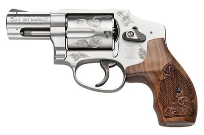 S&W 640 Engraved 357 Mag/38SP +P 2.12" 5 Rd Wood Grip - $949.99 (Free Shipping over $50)