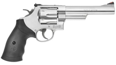 Smith & Wesson 629 .44 Mag 6" 6rd Revolver, Adjustable Rear Sight, Rubber Grip, Stainless - $907.60 + FREE Shipping 