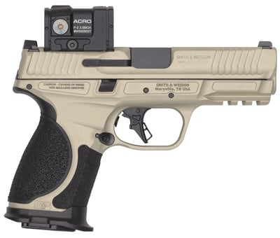 Smith & Wesson M&P 2.0 Metal Compact Spec Series VI 9mm 4" 15rd Champaign, 3 Mags, Aimpoint Acro Optic Bundle - $1649.99 (Email Price) 