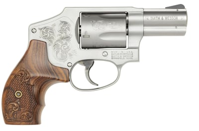 Smith & Wesson Model 640 .357 Mag 2.125" 5rd Concealed Carry Revolver, Double Action, Stainless, Engraved - $889.99 (Free S/H on Firearms)