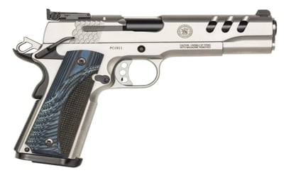Smith & Wesson PC 1911 .45 ACP 5” 8rd Pistol, 2 Mags, Stainless / Blue - $1509 