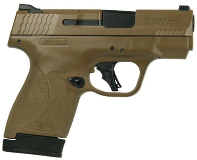 M&P Shield Plus 9mm FDE No Thumb Safety Blk 3.1in 10/13rd mags - $507.14