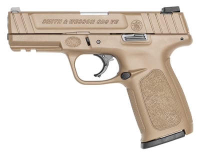 Smith and Wesson SD9VE Flat Dark Earth 9mm 4" Barrel 16-Rounds - $239.99 
