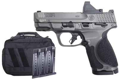 Smith and Wesson M&P9 M2.0 Metal Compact OR Tungsten 9mm 3.6" Barrel 15-Rounds w/5 Mags, Viridian RFX11 Green Dot - $783.77 