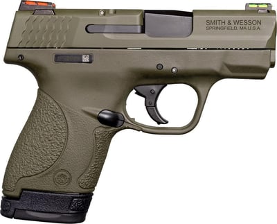 Smith and Wesson M&P Shield OD Green 9mm 3.1" Barrel 8-Rounds - $475.99