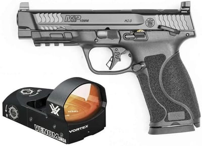 Smith & Wessoon M&P M2.0 10mm 4.6" barrel 15 Rnds w/ Vortex Venom Red Dot Black - $740.99 