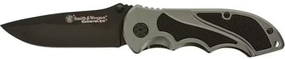 Smith & Wesson Extreme Ops Pocket Knife 3.5" Drop Point Stainless Steel Black Blade Aluminum Handle Gray - $5.99 (Free Shipping on $100+ Orders)