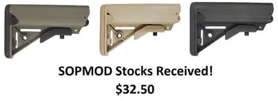 U.S.A. SOPMOD Stocks Received - $40